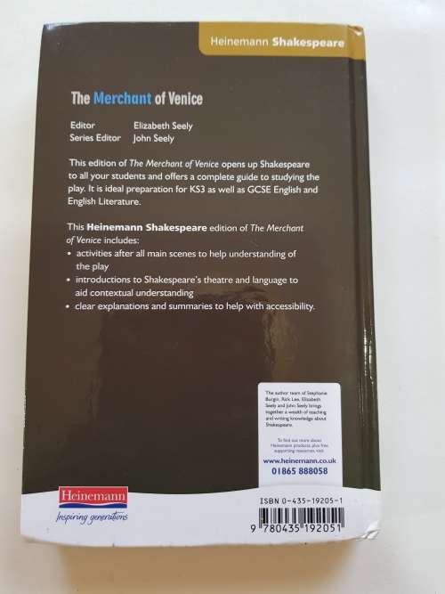 The Merchant of Venice Edited by John Seely