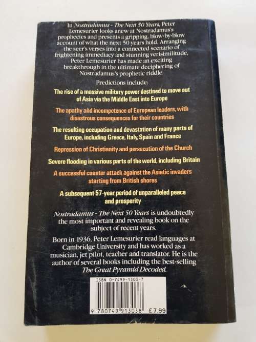 Nostradamus, The Next 50 Years, Peter Lemesurier