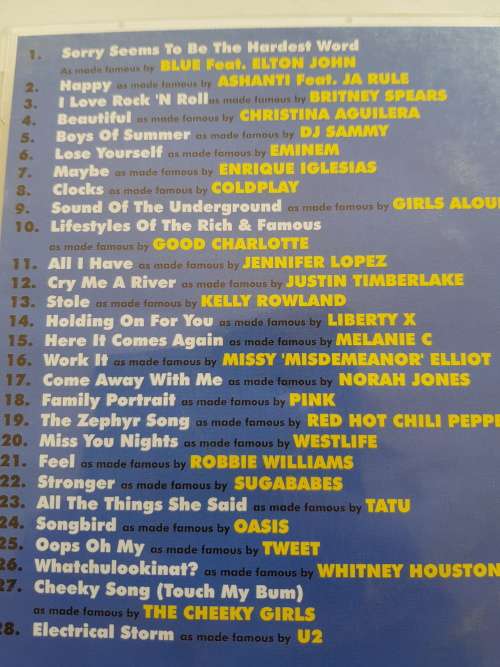 Huge Karaoke Hits 7, DVD
