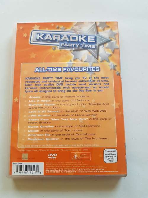 Karaoke Party Time, All Time Favourites, DVD