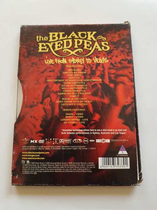 Black Eyed Peas, Live from Sydney to Vegas, DVD