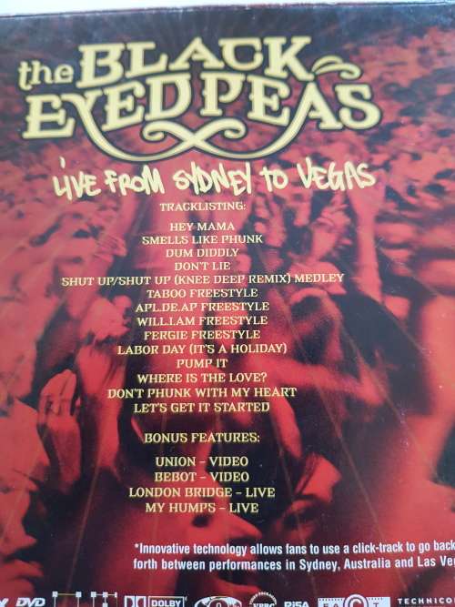 Black Eyed Peas, Live from Sydney to Vegas, DVD