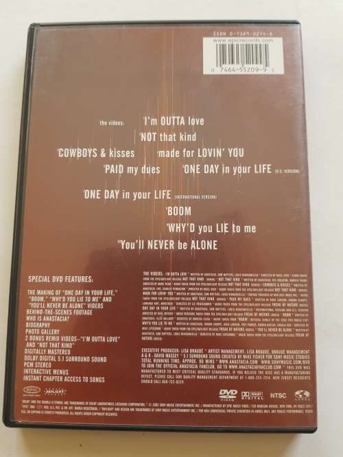 Anastacia, The Video Collection, DVD