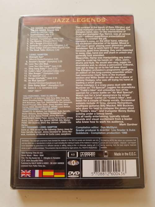 Jazz Legends, The Big Bands, Vol. 1, DVD