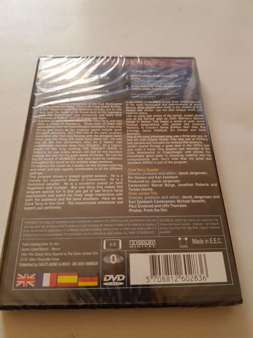 Jazz Legends, The Clark Terry Quartet & Duke Jordan Trio, DVD