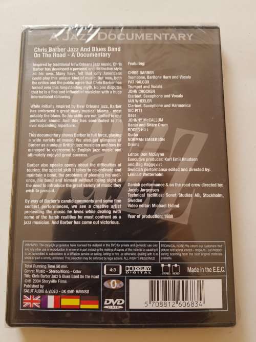 A Jazz Documentary, Chris Barber Jazz & Blues Band On The Road, DVD