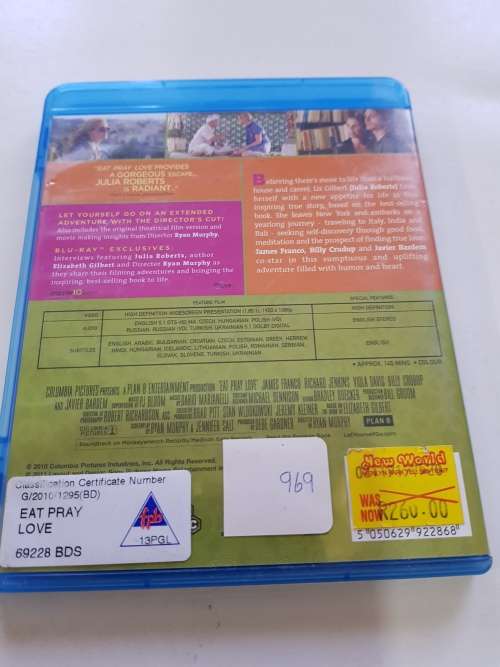 Blu-ray Disc, Eat Pray Love