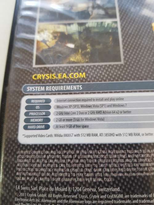 Crysis 2, PC DVD Rom