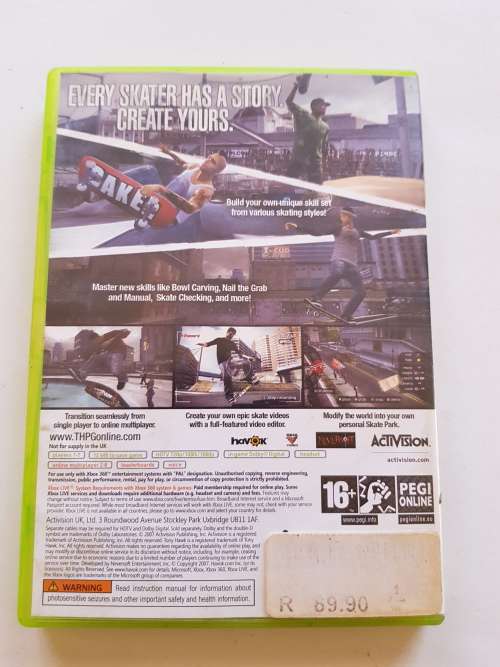 Xbox 360, Tony Hawk's Proving Ground