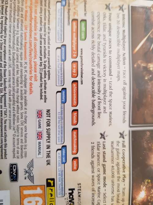Warhammer 40 000, Dawn of War II, PC DVD