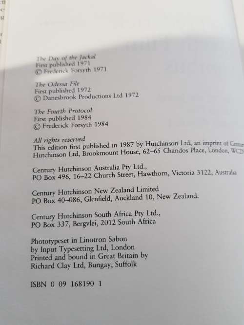 Frederick Forsyth, Film Omnibus, Hardcover