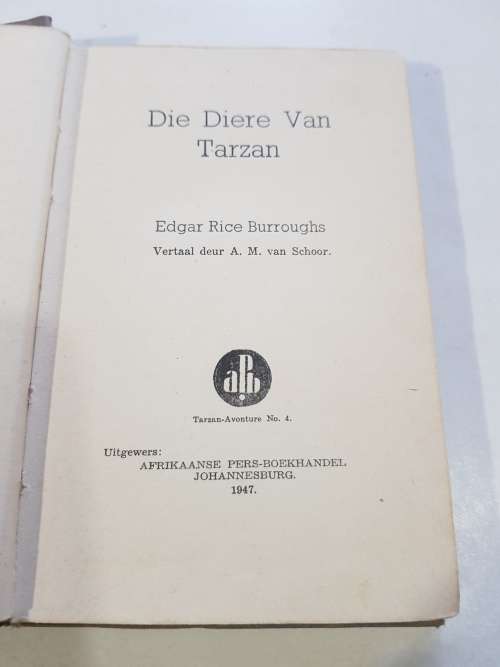 Die Diere Van Tarzan, Edgar Rice Burroughs, 1947
