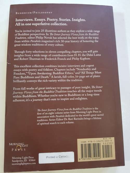The Inner Journey, Views from the Buddhist Tradition, Edited by Philip Novak