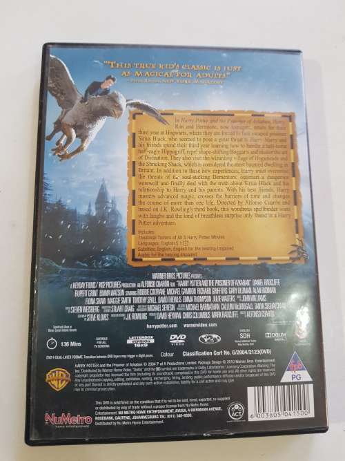Harry Potter and the Prisoner of Azkaban, DVD