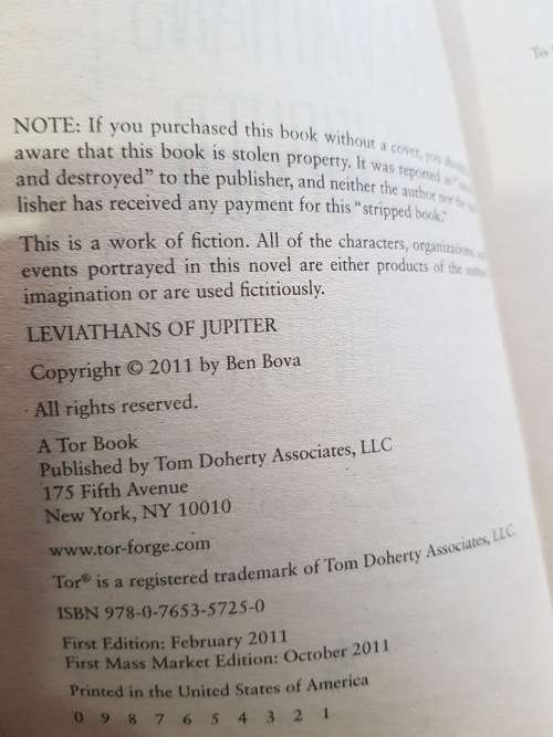 Ben Bova, Leviathans of Jupiter