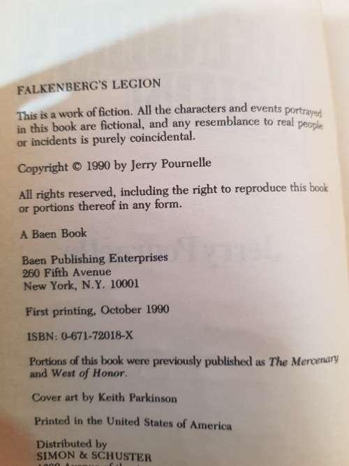 Jerry Pournelle, Falkenberg's Legion