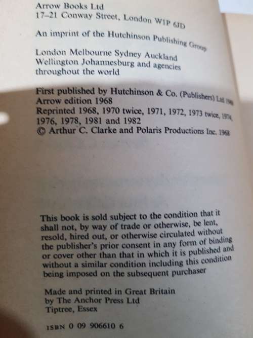 Arthur C. Clarke, 2001 A Space Odyssey