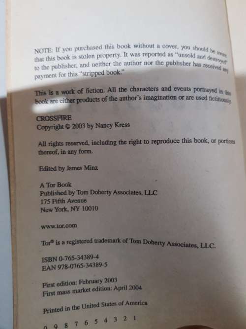 Nancy Kress, Crossfire