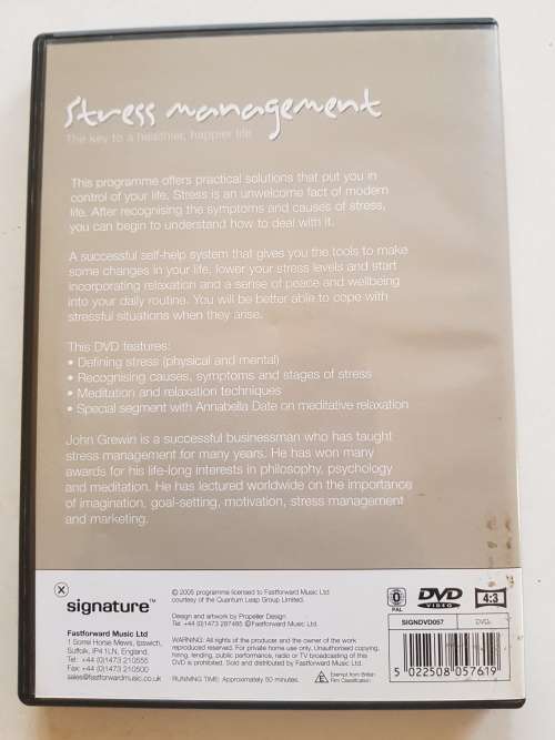 Stress Management, Signature DVD