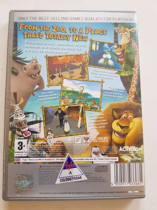 Playstation 2, Madagascar, Platinum