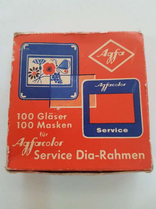 Agfacolor Service Dia-Rahmen, 100 glasses, 100 Masks, Germany