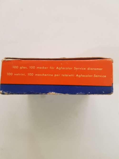 Agfacolor Service Dia-Rahmen, 100 glasses, 100 Masks, Germany