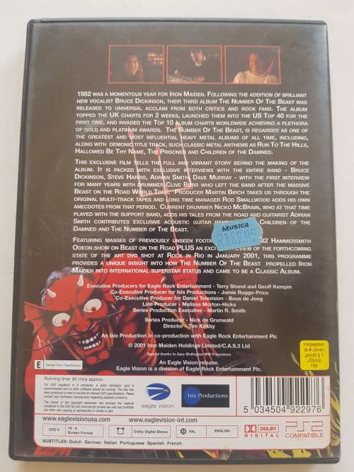Iron Maiden, The Number of the Beast, DVD