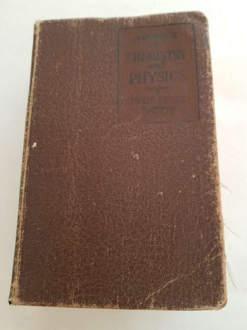 Handbook of Chemistry and Physics, 21st Edition, 1936