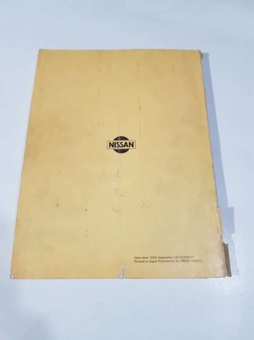 Datsun Pick-Up, Model 620 Series Sercice Manual