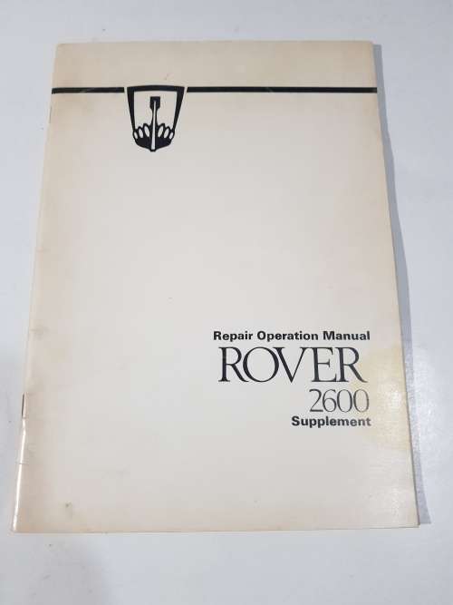 Rover 2600, Repair Manual Supplement
