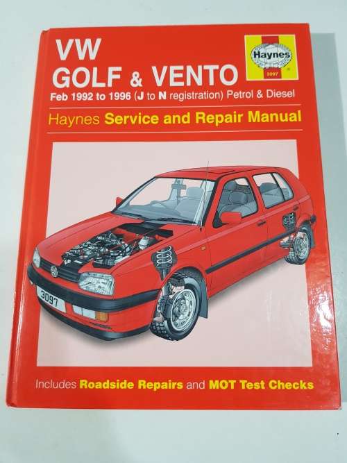 VW Golf and Vento, 1992-1996, Workshop Manual, Haynes