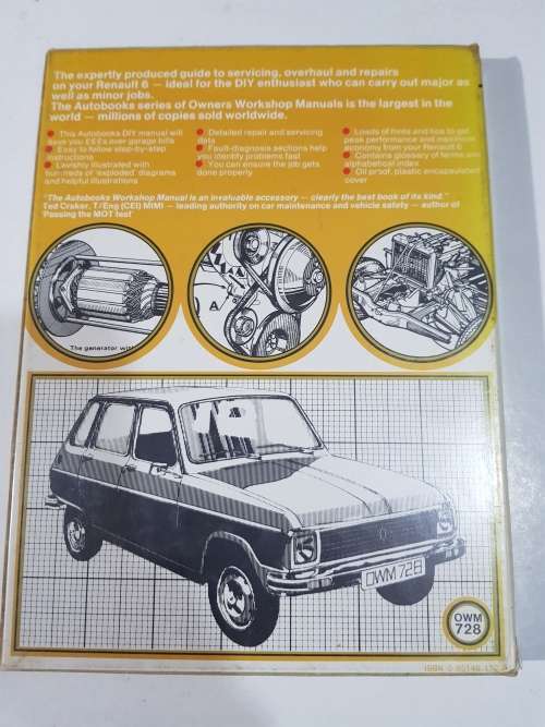 Renault 6, 1968-1980, Workshop Manual