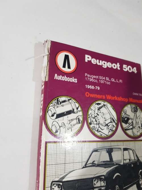 Peugeot 504, 1968-1979, Workshop Manual