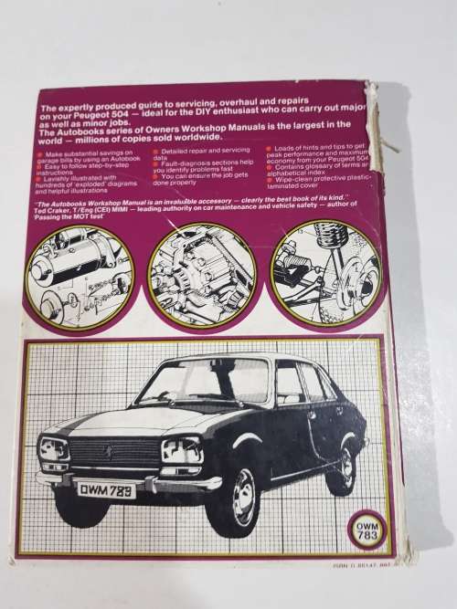 Peugeot 504, 1968-1979, Workshop Manual