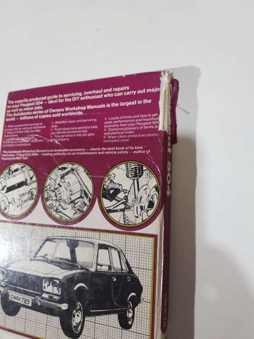 Peugeot 504, 1968-1979, Workshop Manual