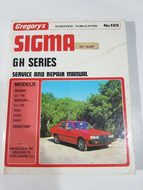 Sigma, Colt Galant, 1980-1981, Workshop Manual