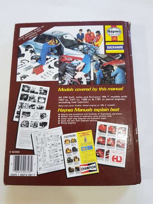 VW Golf, Jetta, Scirocco, 1974-1985 Workshop Manual, Haynes