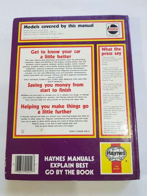 Mazda 626, 1983-1985 Workshop Manual, Haynes