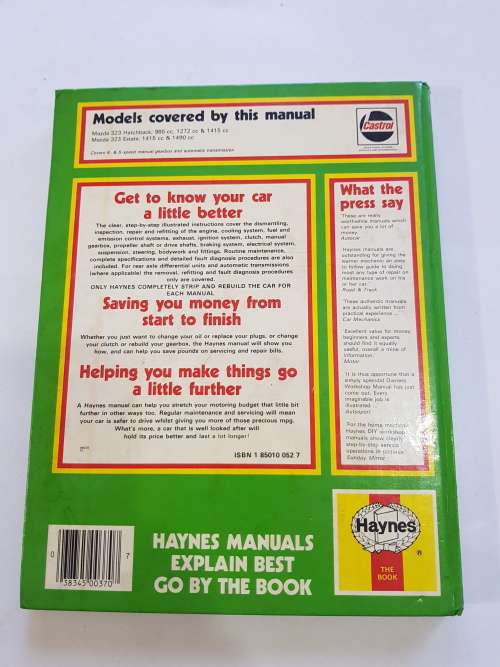 Mazda 323, 1977-1985 Workshop Manual, Haynes