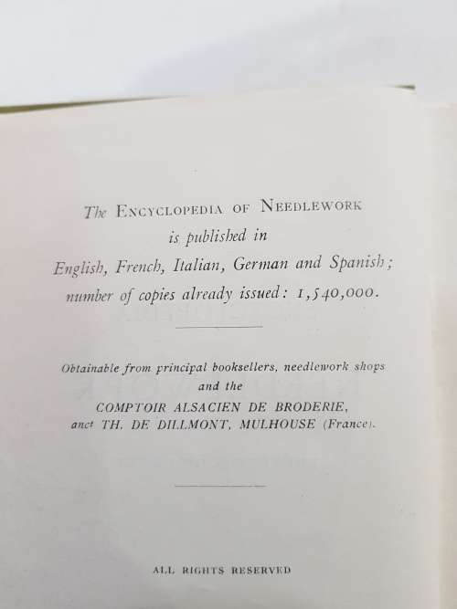 Encyclopedia of Needlework by TH De Dillmont