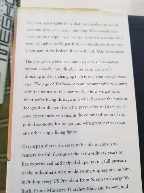 The Age of Turbulance by Alan Greenspan, Hardcover