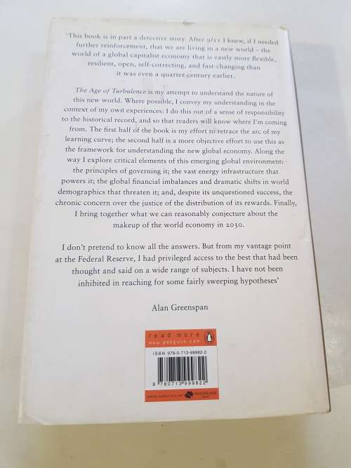 The Age of Turbulance by Alan Greenspan, Hardcover
