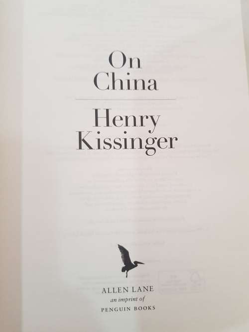 On China by Henry Kissinger