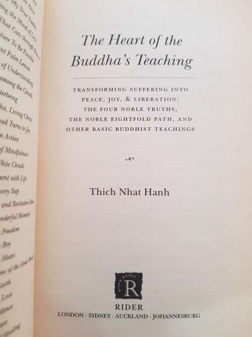 The Heart of The Buddha`s Teaching by Thich Nhat Hanh