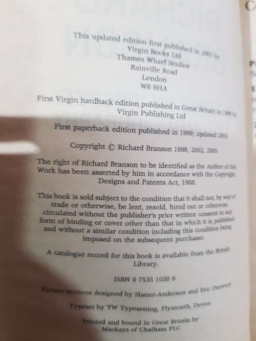 Losing My Virginity by Richard Branson