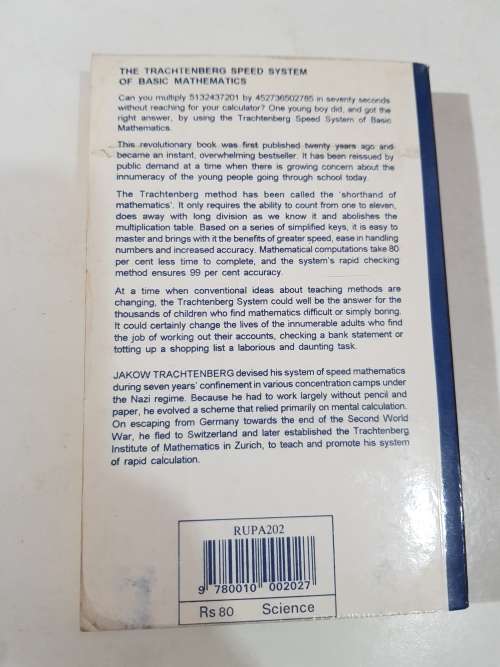 The Trachtenberg Speed System of Basic Mathematics, translated by Ann Cutler and R. McShane