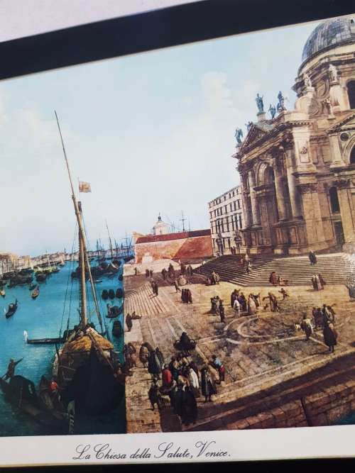 Vintage Table Place Mat, La Chiesa della Salute, Venice