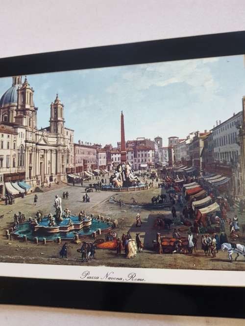 Vintage Table Place Mat, Piaxxa Navona, Rome