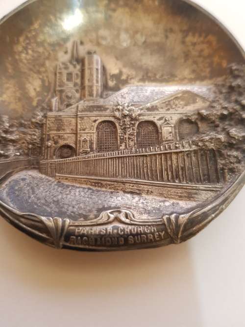 Small Metal Tray, Parish Church, Richmond Surrey