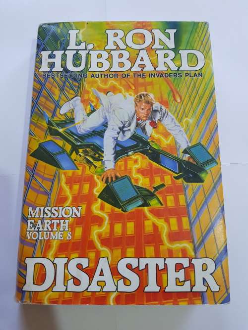 Disaster, Mission Earth Vol. 8 by L. Ron Hubbard, 1st UK Edition, 1987, Hardcover